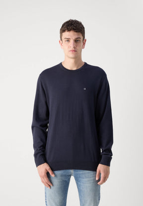 Calvin Klein Uomo Maglione Girocollo K10K113549-CHW Blu