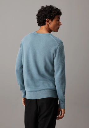Calvin Klein Uomo Maglione Girocollo K10K113780-CFQ Blu