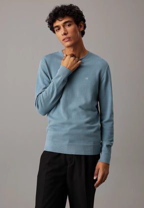 Calvin Klein Uomo Maglione Girocollo K10K113780-CFQ Blu