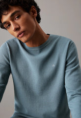 Calvin Klein Uomo Maglione Girocollo K10K113780-CFQ Blu