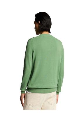 Lyle & Scott Uomo Maglione Girocollo KN2136V-X576 Verde