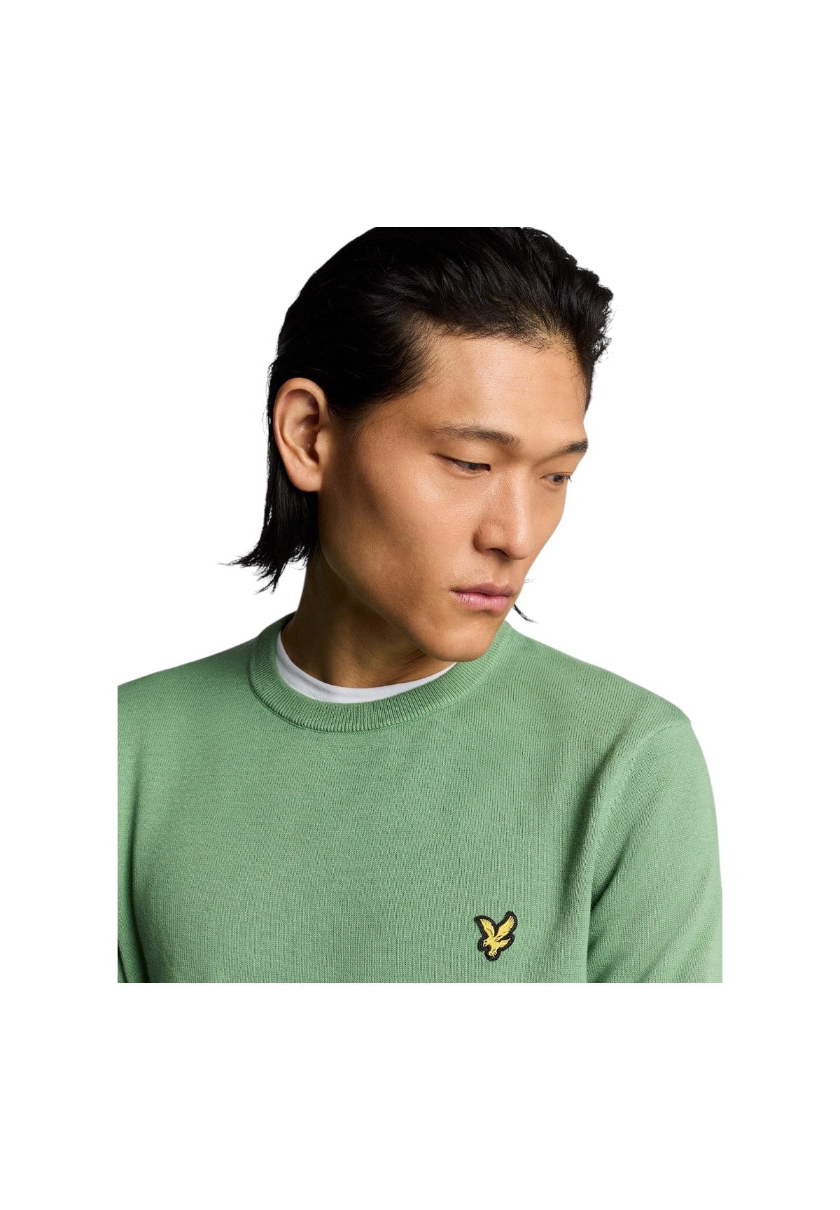 Lyle & Scott Uomo Maglione Girocollo KN2136V-X576 Verde