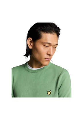 Lyle & Scott Uomo Maglione Girocollo KN2136V-X576 Verde