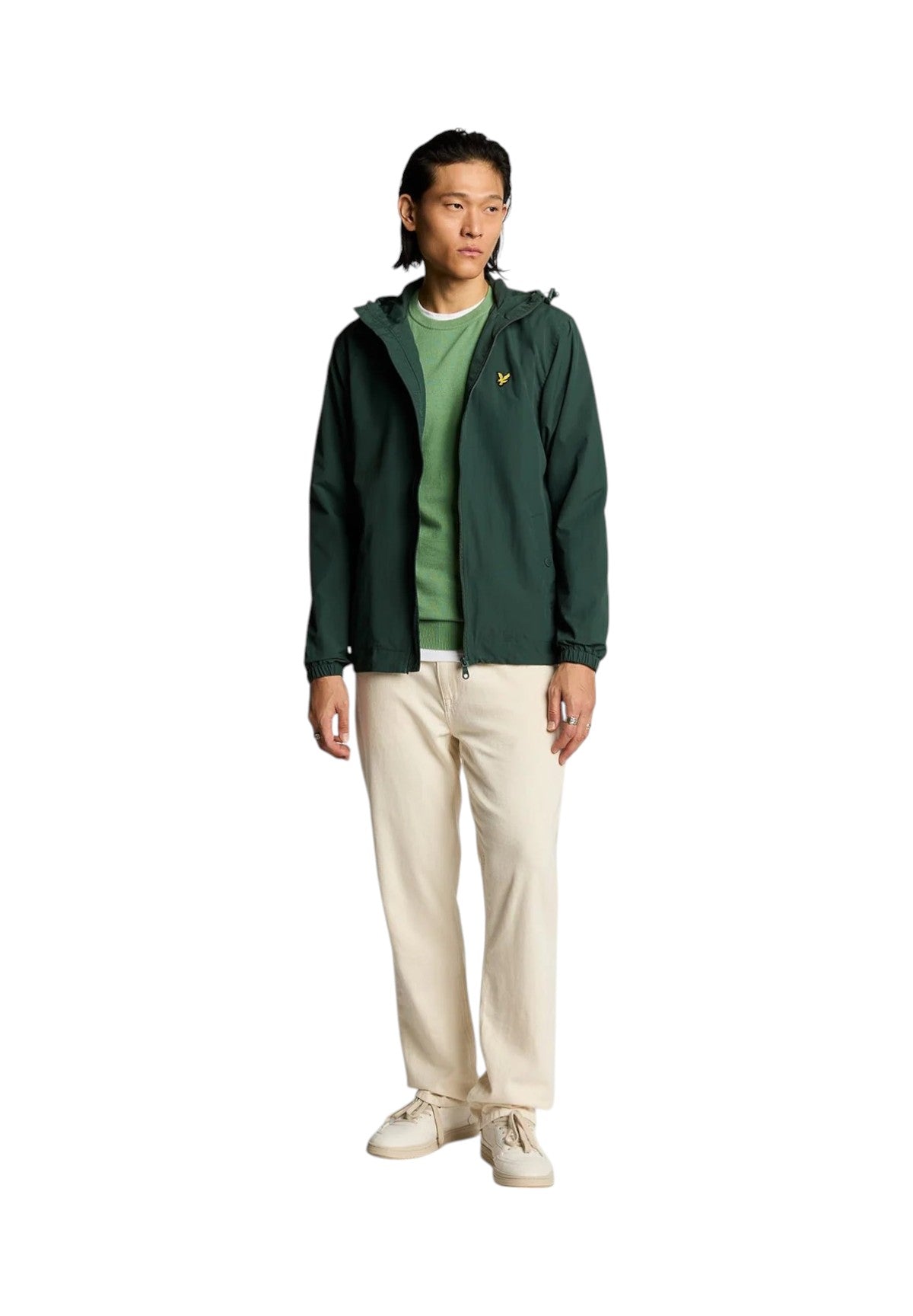 Lyle & Scott Uomo Maglione Girocollo KN2136V-X576 Verde