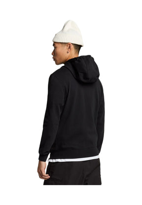Lyle & Scott Uomo Felpa Full-Zip con Cappuccio ML2290V-Z865 Nero