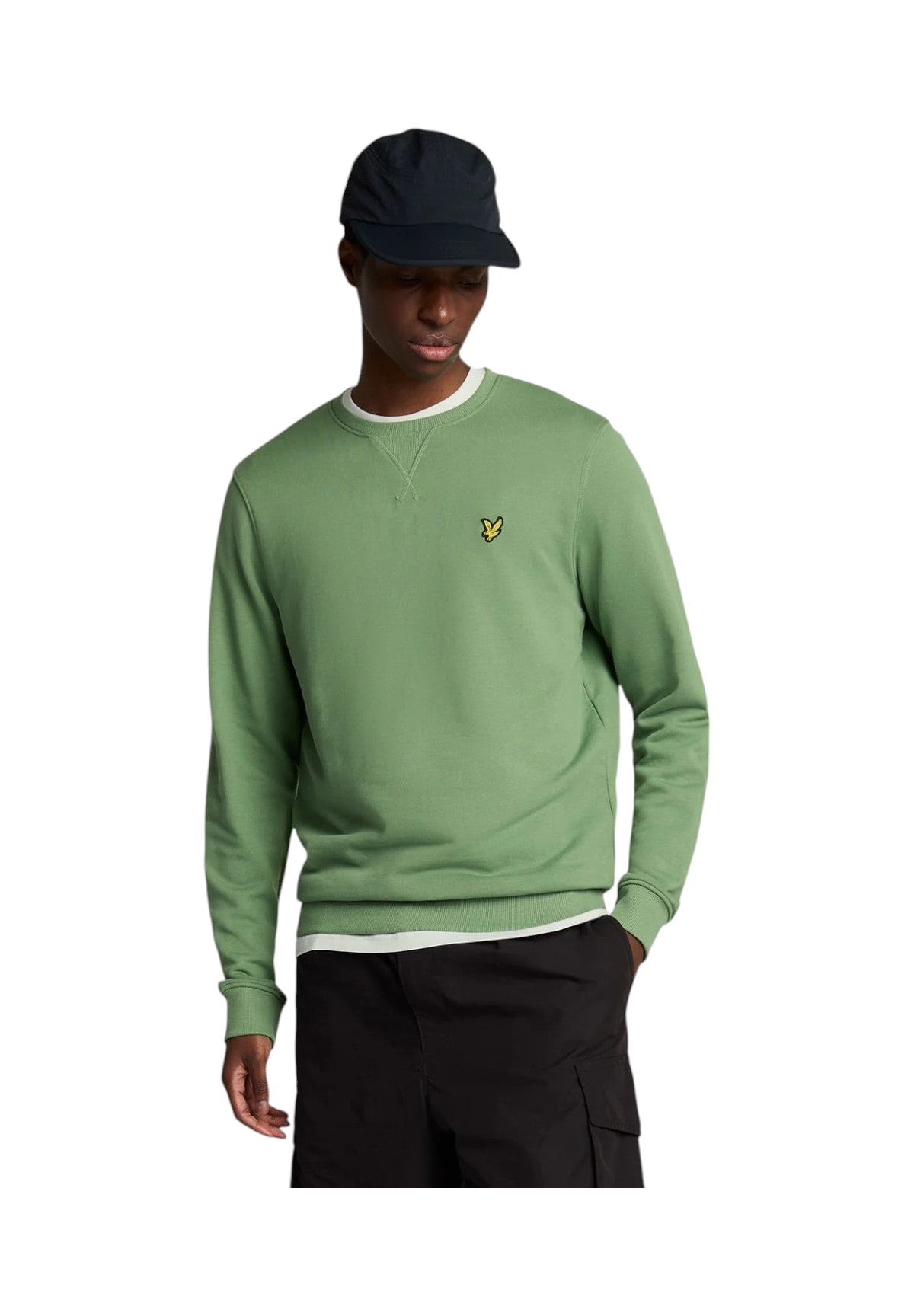 Lyle & Scott Uomo Felpa Girocollo ML424VOG-X576 Verde