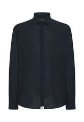 Peuterey Uomo Camicia a Maniche Lunghe DOMINIC MU-230 Blu