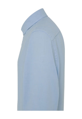 Peuterey Uomo Camicia a Maniche Lunghe DOMINIC MU-289 Celeste