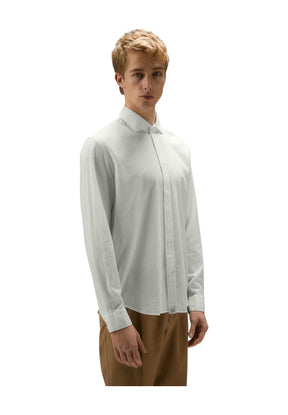 Peuterey Uomo Camicia a Maniche Lunghe DOMINIC MU-730 Avorio