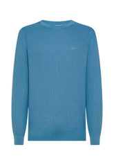 Sun68 Uomo Maglione Girocollo K35118-56 Celeste