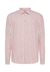 Sun68 Uomo Camicia a Maniche Lunghe S35122-5701 Rosa