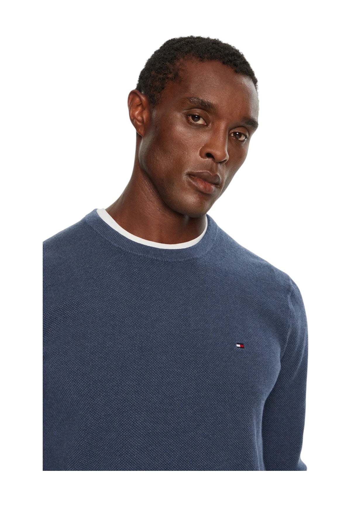 Tommy Hilfiger Uomo Maglione Girocollo MW0MW36347-DVI Blu