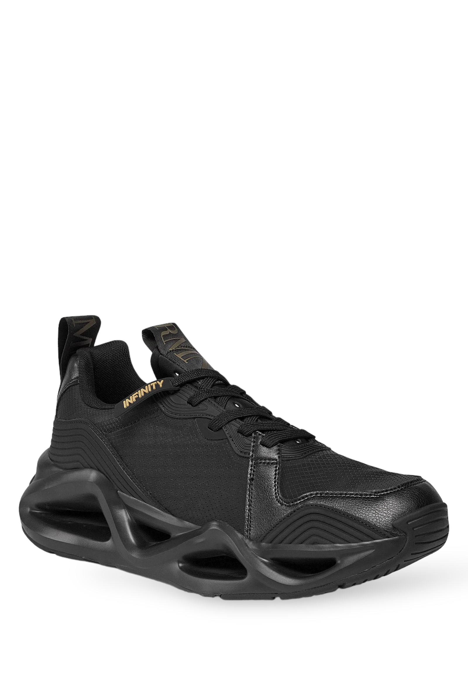 Ea7 Emporio Armani Sneakers X8x143 Triple Black+gold